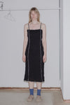 BASERANGE Sleeveless Suspender Dress (Mid Length) DRSKS-LC-AU23 Black